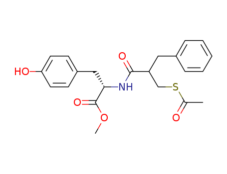 L-Tyrosine, N-[2-[(acetylthio)methyl]-1-oxo-3-phenylpropyl]-, methyl ester