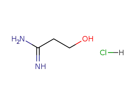 Molecular Structure of 53868-56-7 (3-HYDROXY-PROPIONAMIDINE HCL)