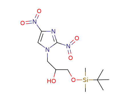 Molecular Structure of 880345-45-9 (1H-Imidazole-1-ethanol,
a-[[[(1,1-dimethylethyl)dimethylsilyl]oxy]methyl]-2,4-dinitro-)