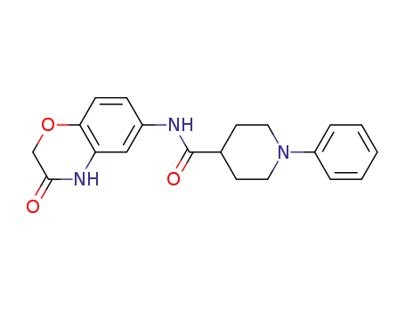 1-phenyl-piperidine-4-carboxylic acid (3-oxo-3,4-dihydro-2H-benzo[1,4]oxazin-6-yl)-amide