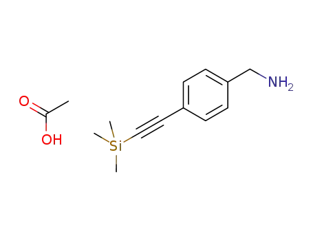 (4-trimethylsilylethynyl)benzylamine acetic acid salt
