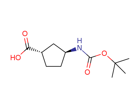 Cyclopentanecarboxylicacid, 3-[[(1,1-dimethylethoxy)carbonyl]amino]-, (1S,3S)-