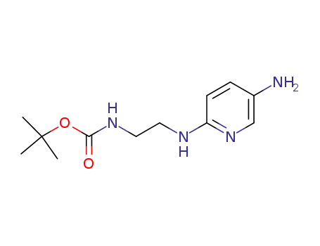 Molecular Structure of 366488-97-3 (Carbamic acid, [2-[(5-amino-2-pyridinyl)amino]ethyl]-, 1,1-dimethylethyl
ester)