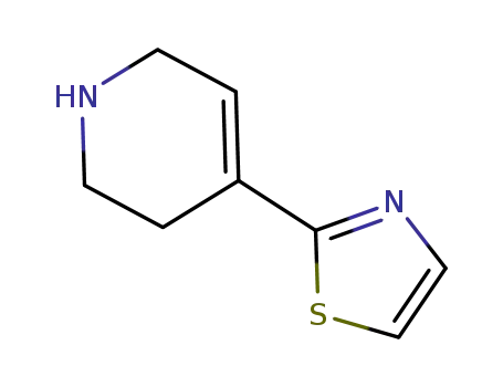 Molecular Structure of 630119-07-2 (Pyridine, 1,2,3,6-tetrahydro-4-(2-thiazolyl)-)