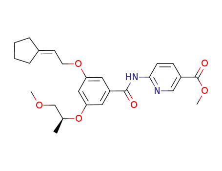 methyl 6-{[(3-[(2-cyclopentylideneethyl)oxy]-5-{[(1S)-1-methyl-2-(methyloxy)ethyl]oxy}phenyl)carbonyl]amino}pyridine-3-carboxylate