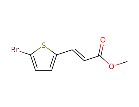 Molecular Structure of 64389-22-6 (3-(5-BROMO-THIOPHEN-2-YL)-ACRYLIC ACID METHYL ESTER)