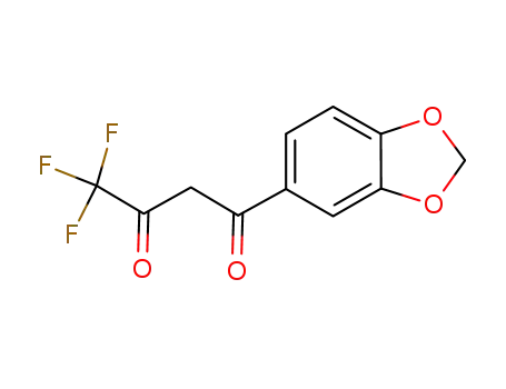 Molecular Structure of 306935-39-7 (1-(1,3-BENZODIOXOL-5-YL)-4,4,4-TRIFLUOROBUTANE-1,3-DIONE)