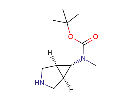 Molecular Structure of 134575-41-0 ([1α,5α,6α]-6-(N-Methyl)tert-butoxycarbonylamino-3-azabicyclo[3.1.0]hexane)