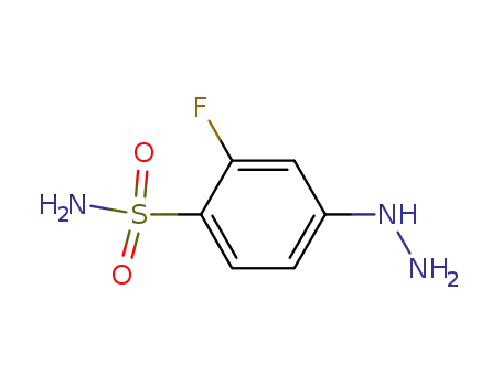 Molecular Structure of 370874-64-9 (2-FLUORO-4-HYDRAZINYL BENZENESULPHONAMIDE)
