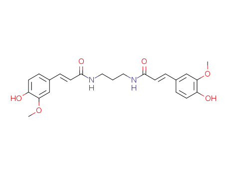 Molecular Structure of 157771-76-1 (N,N'-(trimethylene)-bis[(E)-3-(4-hydroxy-3-methoxyphenyl)acrylamide])