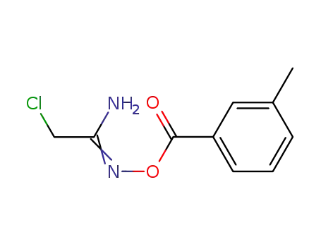 Molecular Structure of 660416-41-1 (Ethanimidamide, 2-chloro-N-[(3-methylbenzoyl)oxy]-)