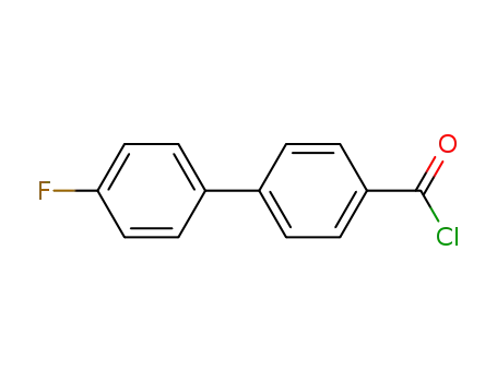 Molecular Structure of 782480-50-6 (4′-fluoro-[1,1′-biphenyl]-4-carbonyl chloride)