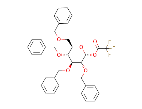 Molecular Structure of 125343-69-3 (2,3,4,6-tetra-O-benzyl-1-O-(trifluoroacetyl)-α-D-glucopyranose)