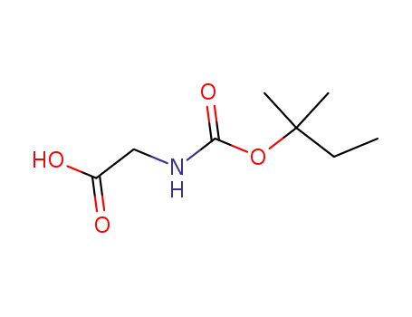 Molecular Structure of 3588-44-1 (Glycine, N-[(1,1-dimethylpropoxy)carbonyl]-)