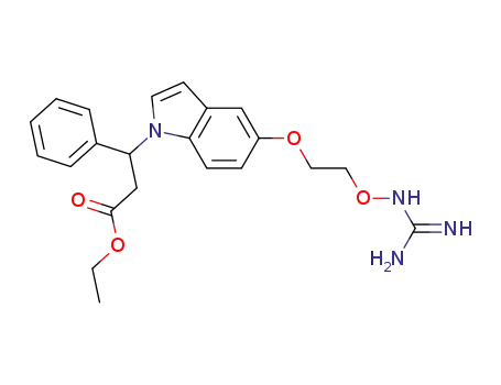3-(5-{2-[guanidino-oxy]-ethoxy}-indol-1-yl)-3-phenyl-propionic acid ethyl ester