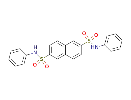 Molecular Structure of 890662-09-6 (<i>N</i>,<i>N</i>'-diphenyl-naphthalene-2,6-disulfonamide)