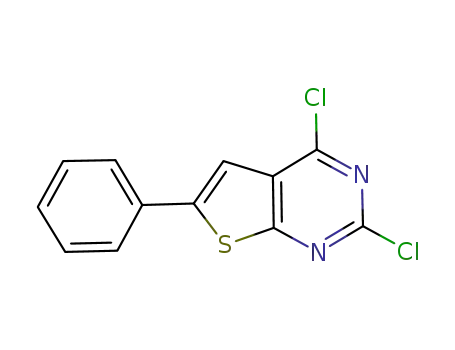 Molecular Structure of 902765-47-3 (2,4-Dichloro-6-phenyl-thieno[2,3-d]pyrimidine)