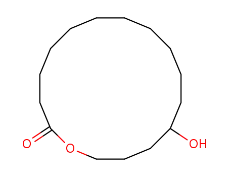 Molecular Structure of 32539-79-0 (Oxacyclohexadecan-2-one, 13-hydroxy-)