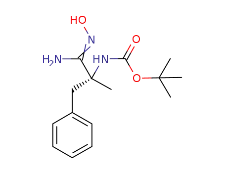 tert-butyl [(1R)-2-amino-1-benzyl-2-(hydroxyimino)-1-methylethyl]carbamate