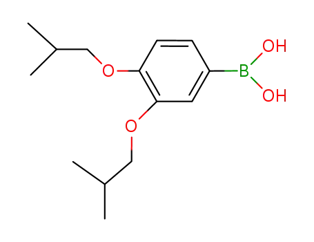 Molecular Structure of 209673-76-7 (3,4-Bis(2-methylpropyloxy)benzeneboronic acid)