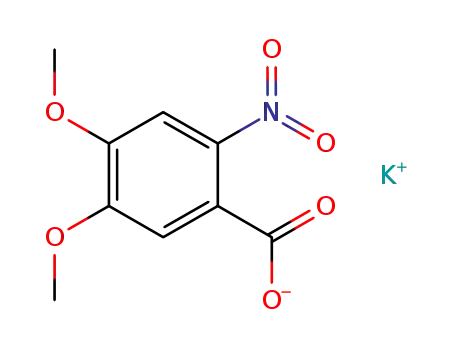 Molecular Structure of 1444018-10-3 (potassium 4,5-dimethoxy-2-nitrobenzoate)