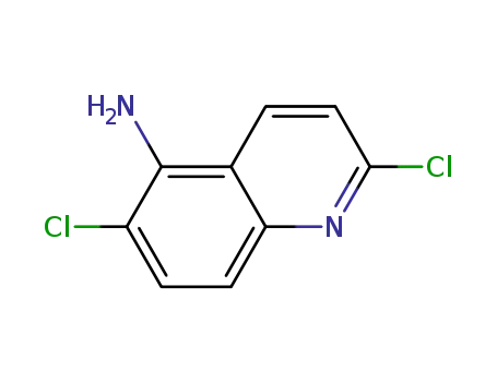 Molecular Structure of 607380-28-9 (2,6-Dichloroquinolin-5-amine)