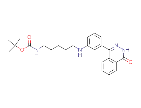 4-(3-(5-(t-Butoxycarbonylamino)pentylamino)phenyl)-2H-phthalazin-1-one