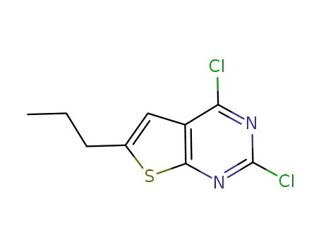 Molecular Structure of 902765-62-2 (2,4-Dichloro-6-propylthieno[2,3-d]pyriMidine)