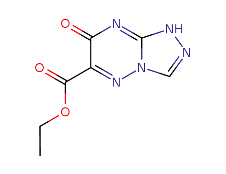 Molecular Structure of 57351-78-7 (1,2,4-Triazolo[4,3-b][1,2,4]triazine-6-carboxylic acid,
1,7-dihydro-7-oxo-, ethyl ester)