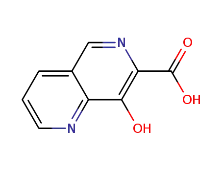 Molecular Structure of 410542-70-0 (8-hydroxy-1,6-naphthyridine-7-carboxylic acid)