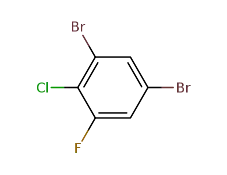 Molecular Structure of 202925-04-0 (2-Chloro-3,5-dibromo-1-fluorobenzene)
