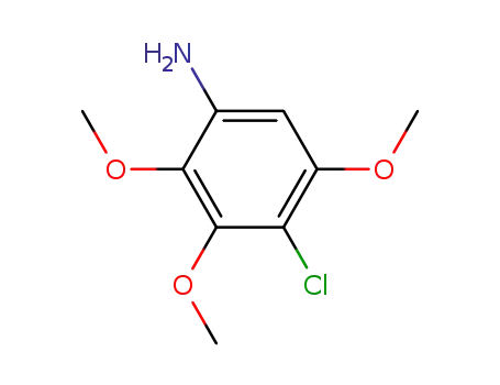 Molecular Structure of 870962-53-1 (4-Chloro-2,3,5-triMethoxyaniline)