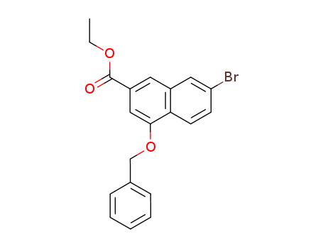 2-Naphthalenecarboxylic acid, 7-bromo-4-(phenylmethoxy)-, ethyl ester