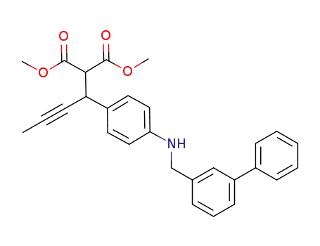 2-(1-{4-[(biphenyl-3-ylmethyl)-amino]-phenyl}-but-2-ynyl)-malonic acid dimethyl ester