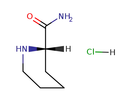 Molecular Structure of 78058-42-1 ((S)-Piperidine-2-carboxamide hydrochloride)