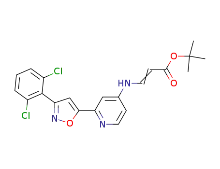 (E/Z)-tert-butyl 3-(2-(3-(2,6-dichlorophenyl)isoxazol-5-yl)pyridin-4-ylamino)acrylate