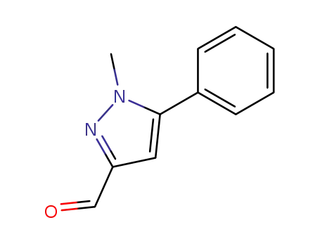 Molecular Structure of 124344-94-1 (1-METHYL-5-PHENYL-1H-PYRAZOLE-3-CARBALDEHYDE)