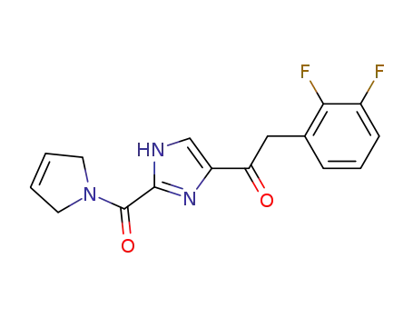 1H-Pyrrole,
1-[[4-[(2,3-difluorophenyl)acetyl]-1H-imidazol-2-yl]carbonyl]-2,5-dihydro-