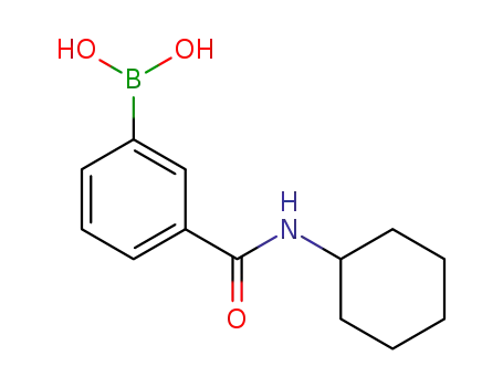 Molecular Structure of 850567-25-8 (3-(CYCLOHEXYLAMINOCARBONYL)PHENYLBORONIC ACID)
