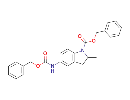 1H-Indole-1-carboxylic acid,
2,3-dihydro-2-methyl-5-[[(phenylmethoxy)carbonyl]amino]-, phenylmethyl
ester