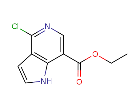 Molecular Structure of 871819-70-4 (1H-Pyrrolo[3,2-c]pyridine-7-carboxylic acid, 4-chloro-, ethyl ester)