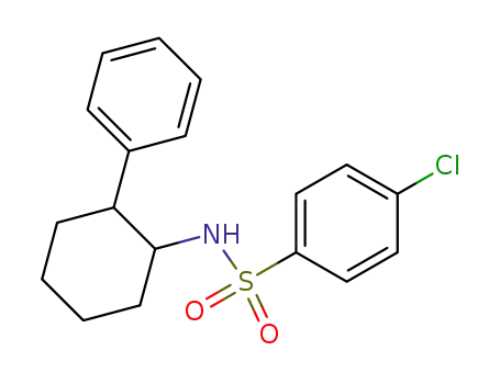 Molecular Structure of 55011-06-8 (Benzenesulfonamide, 4-chloro-N-(2-phenylcyclohexyl)-, trans-)