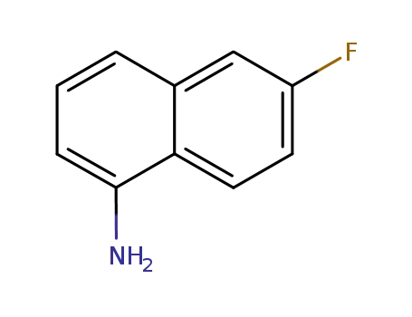 Molecular Structure of 62078-78-8 (1-Naphthalenamine,6-fluoro-(9CI))