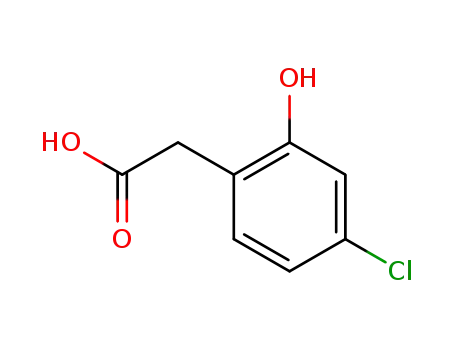 Molecular Structure of 82085-61-8 (4-chloro-2-hydroxyphenylacetic acid)