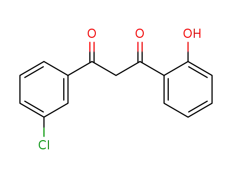 Molecular Structure of 5067-21-0 (1,3-Propanedione, 1-(3-chlorophenyl)-3-(2-hydroxyphenyl)-)