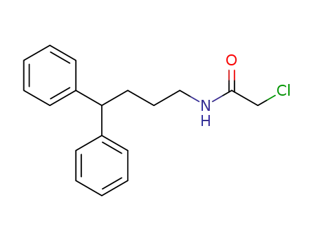 Molecular Structure of 827309-87-5 (Acetamide, 2-chloro-N-(4,4-diphenylbutyl)-)