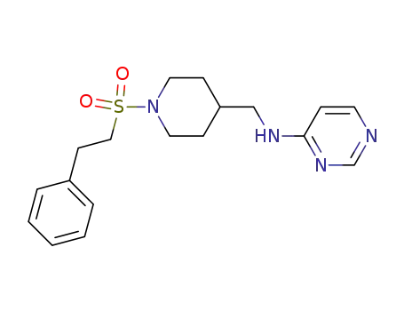 [1-(2-Phenyl-ethanesulfonyl)-piperidin-4-ylmethyl]-pyrimidin-4-yl-amine