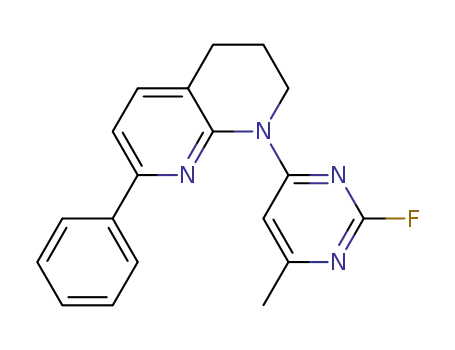 1-(2-fluoro-6-methylpyrimidin-4-yl)-7-phenyl-1,2,3,4-tetrahydro-1,8-naphthyridine