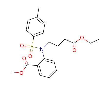2-[(4-Ethoxy-4-oxobutyl)[(4-methylphenyl)sulfonyl]amino]benzoic acid methyl ester