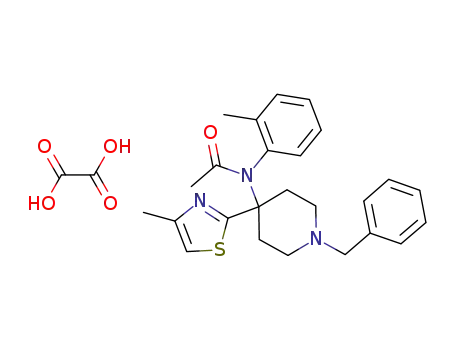 N-[1-benzyl-4-(4-methylthiazol-2-yl)-4-piperidinyl]-N-(2-methylphenyl)acetamide oxalate